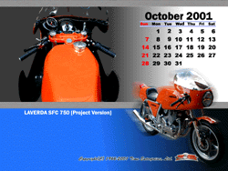 2001年10月カレンダー